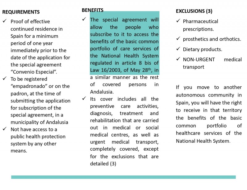 Mojacar council supporting convenio especial healthcare payment scheme for foreign nationals