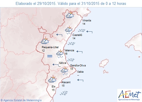 Generalised Gota Fria warning issued for this weekend