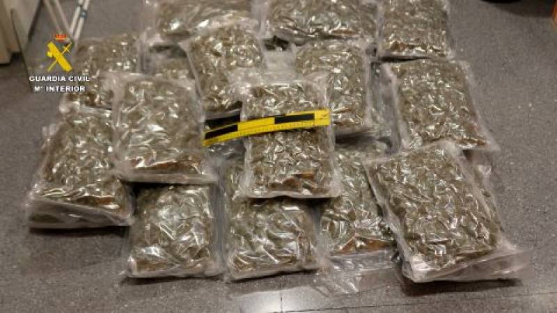 Murcia drug dealers arrested for trying to ship marijuana to Germany in furniture