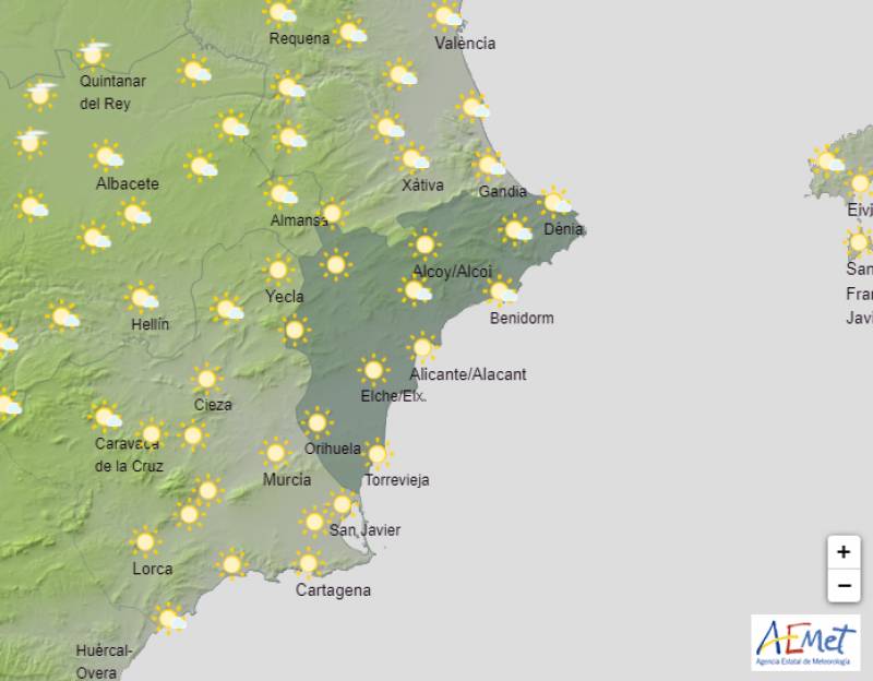 Plenty of sunshine for Bonfire weekend: Alicante weather forecast June 20-23