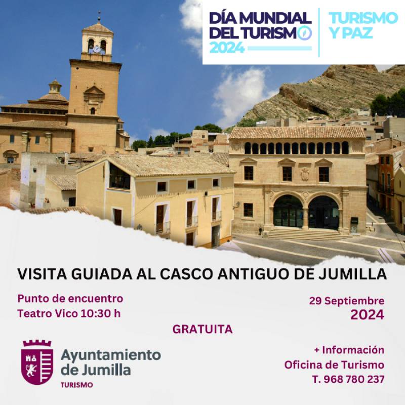 September 29 Free guided tour of the historic centre of Jumilla and the church of Santiago