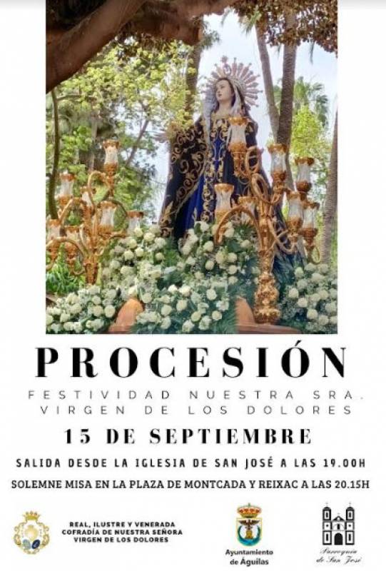 September 15 Procession of the Virgen de los Dolores in Aguilas