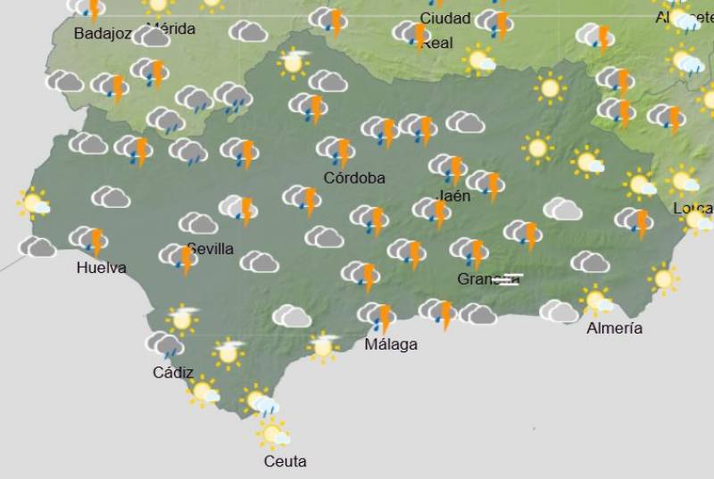 Costa del Storm: Andalusia weekly weather forecast October 28-November 3