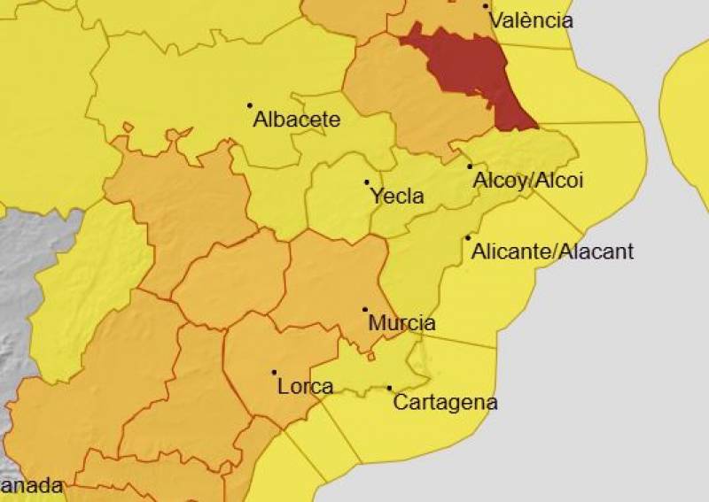 Murcia storm report: Winds and heavy rains cause flood of emergencies